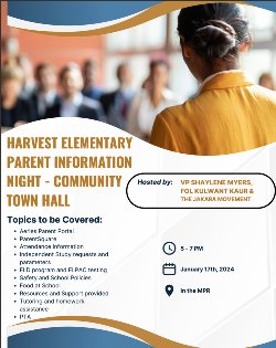 Parent Info Night Flier